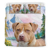 Cute American Staffordshire Terrier Print Bedding Set- Free Shipping