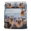 Cute Australian Silky Terrier Print Bedding Set- Free Shipping