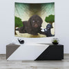 Barbet Dog Print Tapestry-Free Shipping
