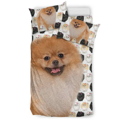 Pomeranian Dog Patterns Print Bedding Set-Free Shipping