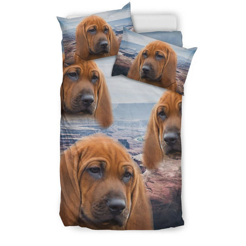 Redbone Coonhound Dog Print Bedding Set- Free Shipping