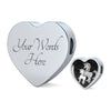 Cute Unicorn Print Heart Charm Leather Bracelet-Free Shipping