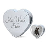 Scottish Terrier Print Heart Charm Steel Bracelet-Free Shipping