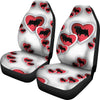 Norfolk Terrier Dog In Heart Print Car Seat Covers-Free Shipping