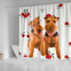 Welsh Terrier Dog Print Shower Curtain-Free Shipping