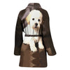 Shih-Poo Dog Print Women's Bath Robe-Free Shipping