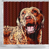 Chesapeake Bay Retriever Dog Print Shower Curtain-Free Shipping