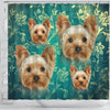 Yorkshire Terrier Print Shower Curtains-Free Shipping