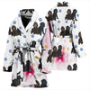 Barbet Dog Patterns Print Women's Bath Robe-Free Shipping