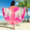 Devon Rex Cat Print Beach Blanket-Free Shipping