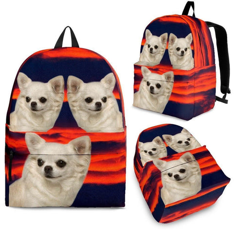 Chihuahua Print Backpack-Express Shipping