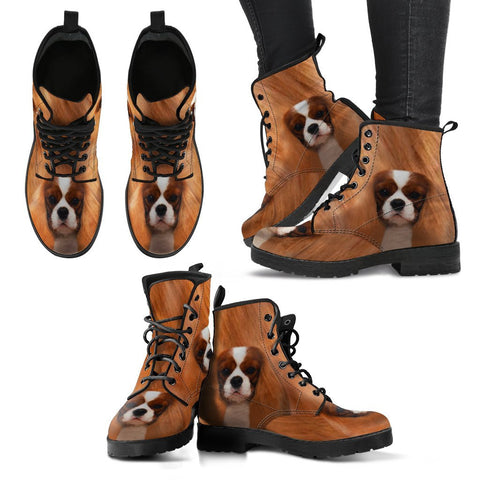 Cavalier King Charles Spaniel Print Boots For Women-Free Shipping