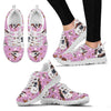Basset Hound Pattern Print Sneakers For Women- Express Shipping