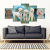 Lagotto Romagnolo Dog Print-5 Piece Framed Canvas- Free Shipping
