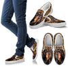 Black and Tan Coonhound Dog Print Slip Ons For Women-Express Shipping