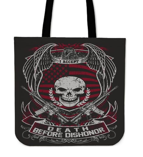Death Before Dishonor-Tote Bag-Free Shipping