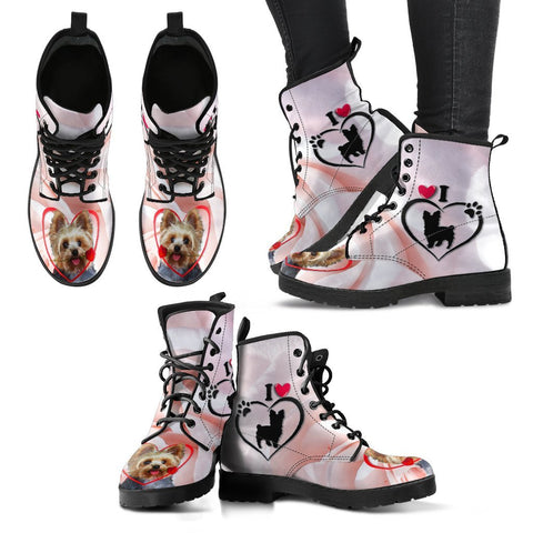 Valentine's Day Special Yorkshire Terrier Print Boots For Women-Free Shipping