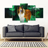 Rough Collie Art Print 5 Piece Framed Canvas- Free Shipping