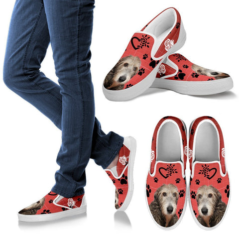 Valentine's Day Special-Irish Wolfhound Print Slip Ons For Women-Free Shipping