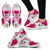 Valentine's Day Special Samoyed Dog Print Running Shoes For Women- Free Shipping
