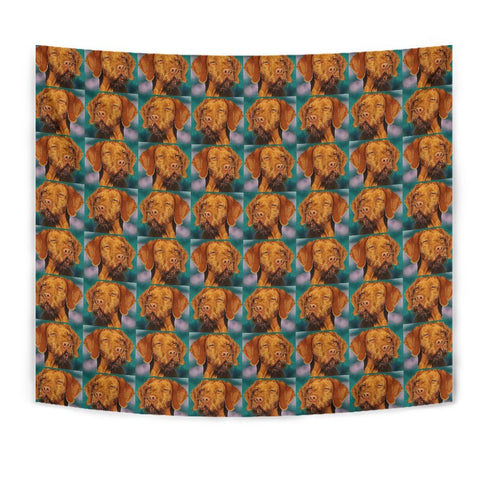 Wirehaired Vizsla Dog Art Print Tapestry-Free Shipping
