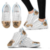 Brussels Griffon (Griffon Bruxellois) Blue White Print Sneakers For Women-Free Shipping