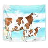 Montbeliarde Cattle (Cow) Print Tapestry-Free Shipping