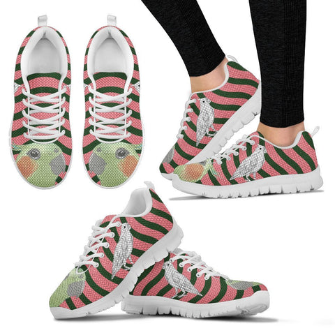 Cockatiel Parrot2 Print Christmas Running Shoes For Women-Free Shipping