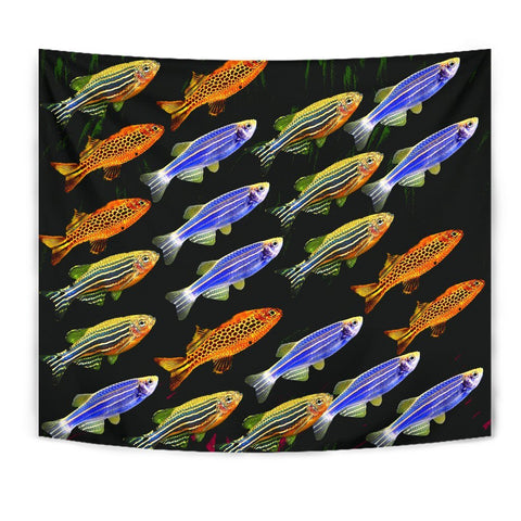 Slender Danios Fish Print Tapestry-Free Shipping