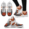 Cavalier King Charles Spaniel Halloween Print Sneakers For Kids- Free Shipping