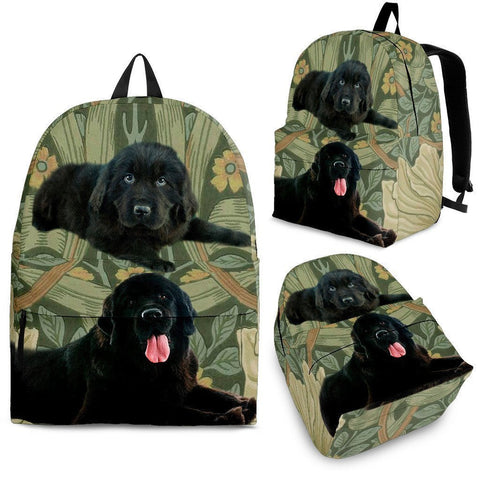 Newfoundland Dog Print Backpack-Express Shipping