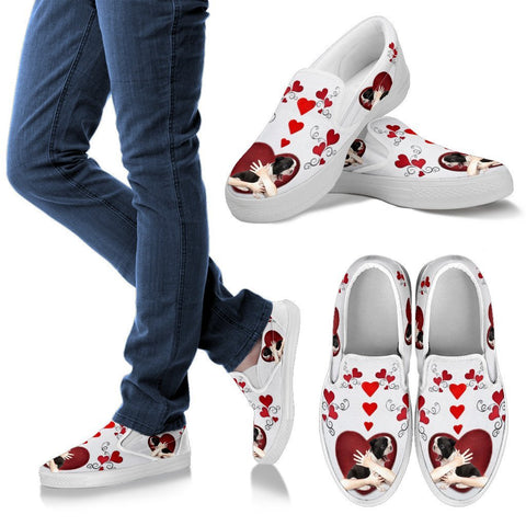 Valentine's Day Special-Boston Terrier Slip Ons For Women-Free Shipping