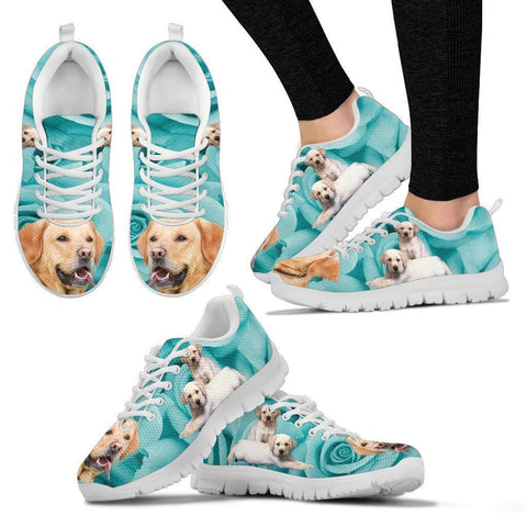 Cute Labrador Print Sneakers For Women- Free Shipping