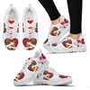 Valentine's Day Special-Afghan Hound in heart Print Running Shoes For Women-Free Shipping