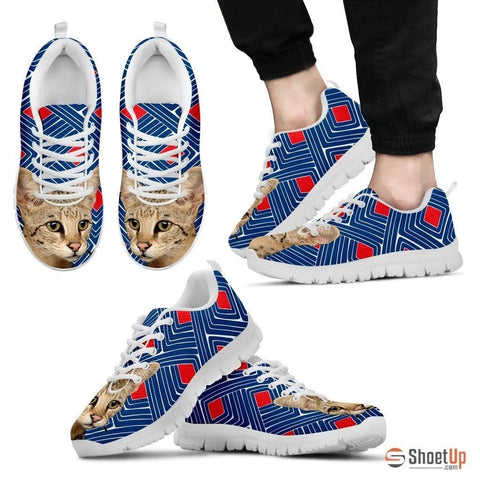 Savannah Cat Print Running Shoes For Men-Free Shipping