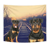 Amazing Rottweiler Dog Print Tapestry-Free Shipping