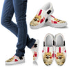 Valentine's Day Special Pomeranian Dog Print Slip Ons For Women- Free Shipping