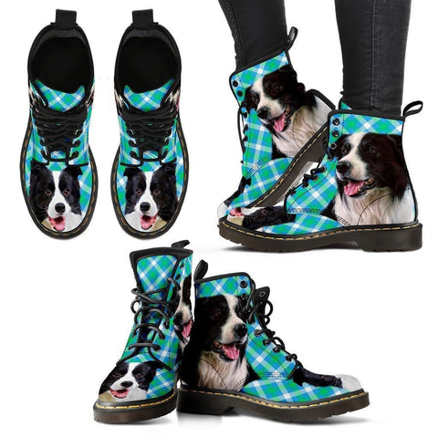 Border Collie Print Boots For Women-Express Shipping