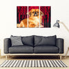 Pekingese Dog Print 5 Piece Framed Canvas- Free Shipping