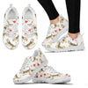 Dandie Dinmont Terrier Pattern Print Sneakers For Women- Express Shipping