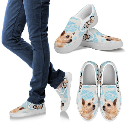 Valentine's Day Special-Norwich Terrier Print Slip Ons For Women-Free Shipping