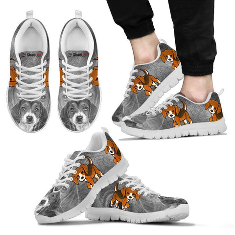 Cute&Cool Beagle Dog Print Running Shoes For Men-Free Shipping