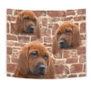 Redbone Coonhound Print Tapestry-Free Shipping