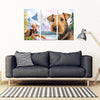 Airedale Terrier Print- Piece Framed Canvas- Free Shipping
