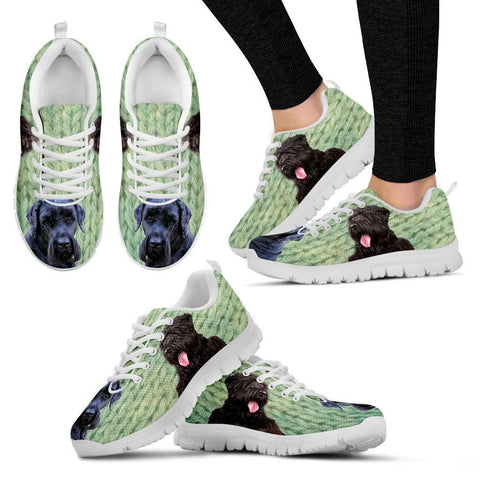 Black Russian Terrier Print- (Black/White) Running Shoes For Women-Express Shipping