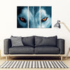 Siberian Husky Eyes Print- 5 Piece Framed Canvas- Free Shipping