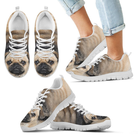 Pug Dog Running Shoes For Kids-3D Print-Free Shipping