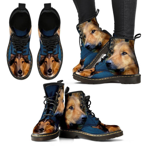 Rough Collie Print Boots For Women-Express Shipping
