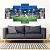 Italian Greyhound football Playground Print-5 Piece Framed Canvas- Free Shipping