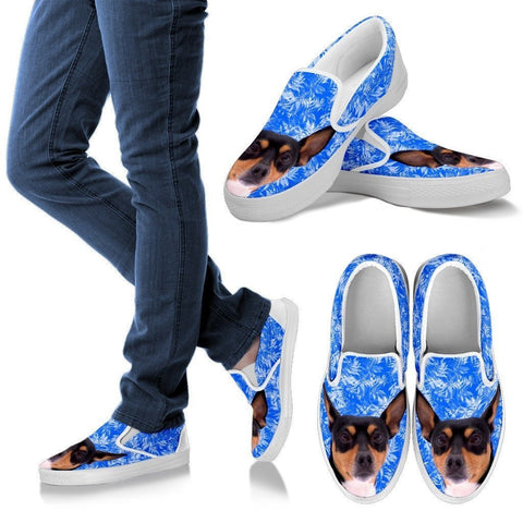 Toy Fox Terrier Dog Print Slip Ons For Women-Express Shipping